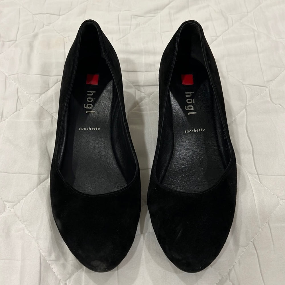 Hōgl suede wedge heels